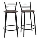 Kit 2 Banquetas Para Bancada Flórida Preta 60cm Bistrô Bar Cozinha Gourmet Balcão Ilha Área de Lazer Piscina Kit 2 Banquetas Para Bancada Flórida Preta 60cm Bistrô Bar Cozinha Gourmet Balcão Ilha Área de Lazer Piscina