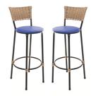 KIT 2 Banquetas Tricô Náutico DOURADO Alta Bancada Balcão Cozinha Area de Lazer KIT 2 Banquetas Tricô Náutico DOURADO Alta Bancada Balcão Cozinha Area de Lazer