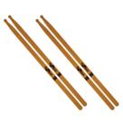 Kit 2 Baqueta AS4 Marfim Caixa Marcial Marching Band Par
