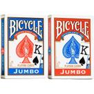 Kit 2 Baralhos Bicycle Jumbo Azul E Vermelho Cartas Poker