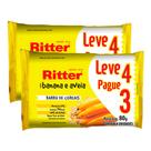 Kit 2 Barra de Cereais Ritter Banana e Aveia Leve 4 Pague 3 com 4 unidades de 20g cada