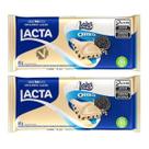 Kit 2 Barra de Chocolate Lacta Laka Branco Oreo 80g