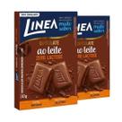 Kit 2 Barra de Chocolate Linea Diet Sem Açúcar Chocolate ao Leite Zero Lactose 30g