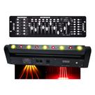 Kit 2 Barra Laser 9 LEDs com Movimento 180 para Palco, Festa e DJ Bivolt CYL5866