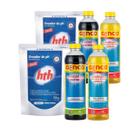 Kit 2 Barrilha Hth + 2 Algicida Manutençao + 2 Clarificante Limpeza Piscina