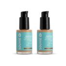 Kit 2 Base Facial Castanha 40 Hipoalergênica FPS 20 Souvie Kit 2 Base Facial Castanha 40 Hipoalergênica FPS 20 Souvie