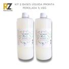 Kit 2 Bases Sabonete Líquido Pronta Hipoalergênica Perolada para Sabonete e Shampoo Quimiz VG 1 Litro