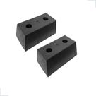 Kit 2 Batente Maciço Calço Borracha 210x80mm Docas Pier e Caminhão