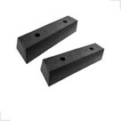 Kit 2 Batentes Calço Borracha Maciço 435x80mm Pier Docas Caminhão