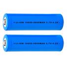 Kit 2 Bateria 18650 Pilha Recarregável Li-Ion 3.7V A 4.2V