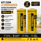 Kit 2 Baterias Recarregáveis JWS 26650 7800mAh 3,7V Original para Lanterna LED Kit 2 Baterias Recarregáveis JWS 26650 7800mAh 3,7V Original para Lanterna LED