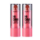 Kit 2 Batom Vult Cremoso Marrom Mascavo Hidra Lips 3,6g