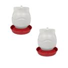 Kit 2 Bebedouro Automático Rosca 2 Litros Galinha e Aves