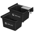Kit 2 Bebedouros para Animais 25L Preto Gplas Kit 2 Bebedouros para Animais 25L Preto Gplas
