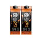 Kit 2 Bebida Láctea 3 Corações Power Whey com 15g de Proteína Cappuccino Doce de Leite 250ml