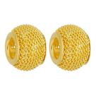 Kit 2 Berloques Separadores Murano Telinha Banhado a Ouro 18k