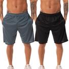 Kit 2 Bermuda Esportiva Masculina Bolso Academia Corrida