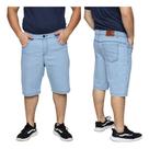 Kit 2 Bermuda Jeans Tradicional Masculina Slim Plus Size Premium Algodão