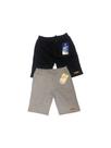Kit 2 Bermuda Moletom Infantil Preto e Cinza Kit 2 Bermuda Moletom Infantil Preto e Cinza