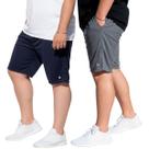 Kit 2 Bermuda Plus Size Dry Masculina Treino Academia