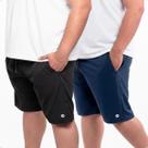 Kit 2 Bermuda Plus Size Masculina Tactel Com Elastano