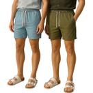 Kit 2 Bermuda Short Linho Masculina Mauricinho Curto Bolso Faca Diversas Cores