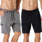 Kit 2 Bermudas Cargo Moletinho Premium Academia Treino