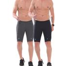 Kit 2 Bermudas De Compressão Masculina Com Bolso Corrida Sem Costura Anti Assadura