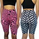 Kit 2 Bermudas Femininas Justas Cós Cintura Alta Estampas Sortidas Suplex Pp Ao Plus Size Kit 2 Bermudas Femininas Justas Cós Cintura Alta Estampas Sortidas Suplex Pp Ao Plus Size