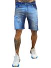 Kit 2 Bermudas Jeans Destroyed