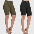 Kit 2 Bermudas Jeans Premium HNO Jeans Ciclista com Elastano Kit 2 Bermudas Jeans Premium HNO Jeans Ciclista com Elastano