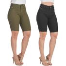 Kit 2 Bermudas Jeans Premium HNO Jeans Ciclista com Elastano Kit 2 Bermudas Jeans Premium HNO Jeans Ciclista com Elastano
