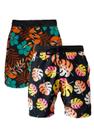 KIT 2 Bermudas Praia Masculina Short Tactel com elastano