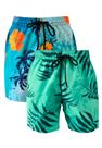 Kit 2 Bermudas Praia Masculina Tactel Estampada
