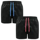 Kit 2 Bermudas Short Praia Mauricinho Verão Com Cordão Color