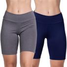 KIT 2 Bermudinha Fitness Suplex WLS Modas Roupa Para Academia Treino Moda Feminina