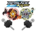 Kit 2 Beyblade Burst 2 Lançador Beyblade God Spriggan Chronos