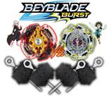Kit 2 Beyblade Burst 4 Lançador Beyblade God Spriggan Chronos