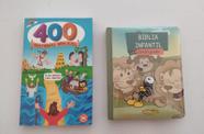 kit 2 Bíblias Infantis ,400 Histórias Bíblicas +Bíblia Infantil Smilingüido