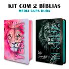 Kit 2 Bíblias Letra Grande Luxo com Harpa Kit 2 Bíblias Letra Grande Luxo com Harpa