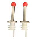 Kit 2 Bico Dosador Inox E Pvc Rolha Para Garrafas