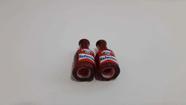 Kit 2 Bico Tampa Válvula Pneu Capa Mini Garrafa Budweiser