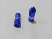 Kit 2 Bicos Bicicleta Valvula Aluminio LONGA- Azul WG Sports
