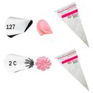 Kit 2 Bicos De Confeitar Wilton 2c + 127 + Sacos Confeitar
