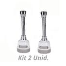KIt 2 Bicos Torneira Chuveirinho Gourmet Arejador Abs Inox KIt 2 Bicos Torneira Chuveirinho Gourmet Arejador Abs Inox