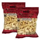 Kit 2 Biscoito de Polvilho Mió Sabor Bacon com Parmesão 80g