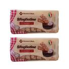 Kit 2 Biscoito Folhado Sfogliatine Glassate Italiano 200gr