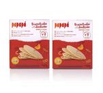 Kit 2 Biscoito Infantil Papapá Maçã e Abóbora Dentição 72g
