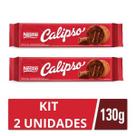 Kit 2 Biscoito Nestle Cobertura De Chocolate Ao Leite Calipso Pacote 130g Kit 2 Biscoito Nestle Cobertura De Chocolate Ao Leite Calipso Pacote 130g