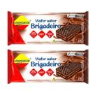 Kit 2 Biscoito Wafer Lowçucar 115g Zero Açucar Sem Lactose Diet Bolacha Chocolate